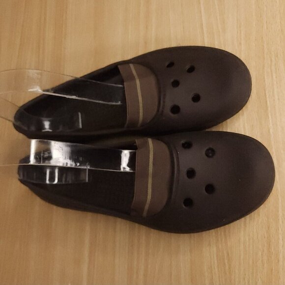 Crocs Juneau Brown Ballet Flats 7W - Picture 3 of 7